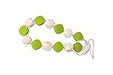 MyBoo Autism/Sensory/Teething Chewable Beaded Necklace - Green/White by MyBoo