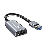 2021放熱 Chilison HDMI キャプチャーボード ゲームキャプチャー USB3.0 ビデオキャプチャカード 1080P60Hz ゲーム実況生配信、画面共有、録画、ライブ会議に適用 小型軽量 Nintendo Switch、PS5、OBS Studio対応 電源不要（アップグレードバージョン）