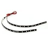 SODIAL(R)10×LEDストリップ 15LED 3528SMD 車LEDストリップ ストリップ 防水 ホワイト 30センチメートル