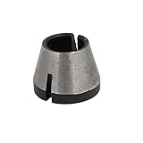 uxcell トリマーコレットチャック 金属 ブラック マキタ3703/3701 1個入り