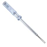 uxcell　検電ペン　スクリュードライバー　テスター　4.2mm　100V-500V AC Volt