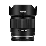 VILTROX AF 25mm F1.7 E レンズ ソニー Eマウント 小型&軽量 APS-C 大口径1.7 交換レンズ Sony α6700 α6600 α6500 α6400 α7RV α7RIV α7RIII など Eマウント ミラーレスカメラ専用