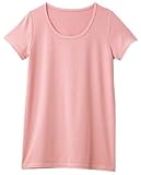 【 アウトレット 】 Angeliebe エンジェリーベ マタニティ ストレッチ 半袖 T シャツ L シェル ピンク