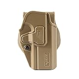 [LayLax][SIG SAUER M17 用 CQCホルスター][右用][タン]SIG AIR PROFORCE M17 CO2 GBB対応 ポリマー製 ワンタッチ着脱 角度調整
