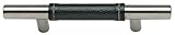 Atlas Homewares 280-BL/CH 136-mm Zanzibar Leather Pull, Stainless Steel [並行輸入品]