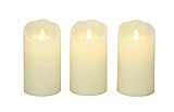 Deco 79 54886 Flameless Candle with Remote Set of 3 by Deco 79