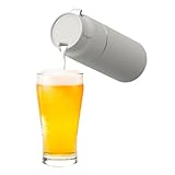 グリーンハウス タンブラービールサーバー 3way ビールサーバー 缶ホルダー タンブラー クリーミー泡 缶ビール用 水筒 ベージュ GH-BEERU-BE