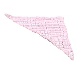 MyMei　よだれかけ 　ベビー　スナップ　 三角　コットン　赤ちゃん　可愛い　洗い替え 　赤ちゃんのエプロン　出産祝い　贈り物　コットン　 (ピンク)