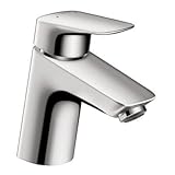 Hansgrohe 71100 Logis単穴浴室の蛇口with Ecoright and Comfortzone、 クローム 71100001 1