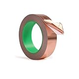 BRIIKPP 銅箔テープ 幅20mm×長さ20m - 両面導電性 静電気除去 電磁波シールド ギター/電子部品/屋根の修理多用途