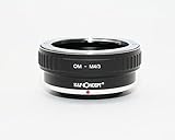 K&F オリンパス OMマウント-m4/3 マイクロフォーサーズ アダプター レンズクロス付 om-m43 (KFM43)