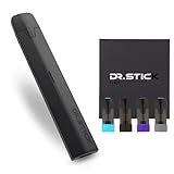 Dr.Stick TypeX 電子タバコ スターターキット ニコチンなし シルバー 本体＋フレーバー4種 (シガー・メンソール・ブルーメンソール・コーヒー) セット ベイプ ドクタースティック オリジナルステッカー付き