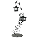 ガーデンライト LED センサー付 ソーラーライト 小鳥と葉っぱのオーナメント 2灯タイプ