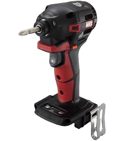 Amazon | マックス(MAX) MAX 充電式ブラシレスインパクトドライバ(赤 