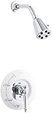 KOHLER K-T132-4D-CP Antique Rite-Temp Pressure-Balancing Shower Faucet Trim with Lever Handle, Requi