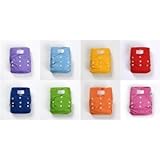 テープ式 薄型カラフル8枚セット 布おむつカバー サイズ調整可