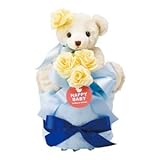 ハッピーベビー おむつケーキ1段 20133800B（ブルー） ダイエット 健康 衛生用品 おむつ パ [並行輸入品]