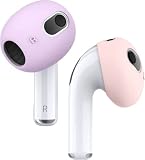 【elago】 AirPods 3 対応 イヤーピース 落下防止 アクセサリー イヤフォン カバー イヤーフック イヤホン ホルダー 2セット [ Apple AirPods3 エアポッツ エアーポッズ 3世代 アップル エアポッツ3 第3世代 対応 ] EAR TIPS COVER ラブリーピンク/ラベンダー