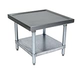John Boos MS4-2430GSK Stainless Steel Heavy Duty Machine Stand Galvanized Legs and Undershelves 30 L