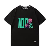 [ESTGC] モブサイコ100 影山茂夫 アニメ tシャツ 漫画 モブ メンズ レディース プリント スポーツ 夏服 トップス 半袖 無地 通気性 ファッション ゆったり おもしろTシャツ