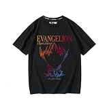 [Dawnow] 新世紀 tシャツ エヴァンゲリオン 半袖 黒/白 明日香 アスカ 綾波レイ 渚カヲル EVA 夏服 インナーシャツ 上着 カジュアル 同型 記念 軽い 柔らかい 通気性 贈り物 プレゼント ファッションです (A-L) [並行輸入品]
