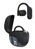 【2024最新 音質強化版】ワイヤレスイヤホン bluetooth イヤホン オープンイヤー型 ブルートゥース イヤホン 業界トップ音質 Bluetooth5.4 開放型 イヤホン 耳掛け式 Type-C急速充電 耳を塞がない 骨伝導の革新 空気伝導 指向性音伝送技術 音漏れ防止 圧迫感なし 時間再生 LED残量表示 (ブラック)