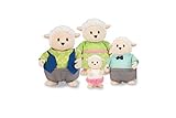 Li'l Woodzeez Snipadoodles Sheep Family Set with Storybook [並行輸入品]