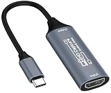 キャプチャーボード switch対応 USB HDMI 変換アダプタ HD画質1080P/4Kパススルー機能 HDMI ビデオキャプチャー ゲーム/ビデオ録画/ライブ配信用キャプチャー ボード 電源不要 小型軽量 低遅延 PS5/PS4/PS3/PC用録画サポート Windows/Linux/OBS/Potplayer/YouTube 対応