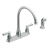 Moen CA87000 High-Arc Kitchen Faucet with Side Spray from the Banbury Collection, Chrome [並行輸入品]