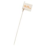 フラワーピック メッセージカード付 サンキュ (10本) MSC-FP6