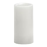 Candle Impressions CAT64600WH01 6-Inch Smooth Flameless Candle with Vanilla Fragrance, White [並行輸入品]
