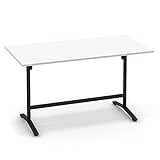 コクヨ   ミーティングテーブル ビエナ MT-V189HE6AMAW-E 天板固定ハイタイプ ブラック ホワイト