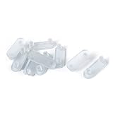 uxcell コーナークッション　コーナーガード　コーナーパッド　コーナーカバー ケガ防止　保護 ゴム 家具保護クッション 43mm x 14.5mm ネジデザインあり透明 10 個入り