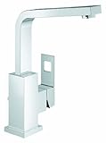 Grohe 23 184 Eurocube単穴浴室の蛇口with SilkMove and QuickFix Tec、 .375 クローム 23184000 1