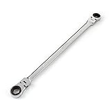 TEKTON WRN77007 Extra Long Flex-Head Ratcheting Box End Wrench, 9/16-Inch x 5/8-Inch [並行輸入品]
