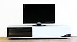 日本製 北欧風 木製 幅150cm 高さ30cm ロータイプテレビボード 完成品 (ホワイト)