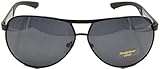 Fankglasses 偏光サングラスドライバの屋外のコーティングブラックフレームと男性のための灰色のレンズ