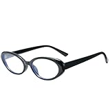 [Cyxus] 黒縁眼鏡 太セルフレーム ブルーライトカット 度なし UVカット 紫外線対策 お洒落 男女兼用（8243T01 ブラック）