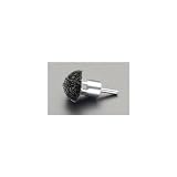 エスコ　５０ｍｍ／６．０ｍｍ軸軸付ブラシ（傘型スチール製）　EA819BP-7