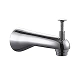 KES Brass Universal Diverter Tub Spout 1/2-Inch IPS Wall Mount Showering System Replacement Componen