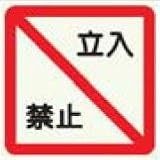 高輝度蓄光式ステッカー　α-FLASH（アルファフラッシュ）標識048　300mm角