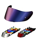 【kinkyamigo】適合：K1 K1S K3SV K5 K5S 翌日配送 社外品 AGV K1 互換性 ヘルメット シールド スモークシールド ミラーシールド クリアシールド バイク用品 ダーク メロー 紫外線カット 紫外線 吸収 UV カット バイク ツーリング ピンロックシート 翌日配送 社外品 (パープル) [並行輸入品]