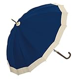 グラスファイバー 16本骨 ジャンプ傘 55cm 16本骨傘 バイカラーNV