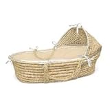 Natural Hooded Moses Basket with Ecru Waffle Bedding by Badger Basket by Badger Basket [並行輸入品]