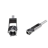 B Blesiya 木工用　プラグカッター 高炭素鋼 　木ダボドリル　1/2インチシャンク 16mm＆25mm 穴あけビット