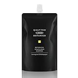 クワトロボタニコ シャンプー 詰替え メンズ アミノ酸系 ボタニカル スカルプ ＆ ヘアシャンプー レモングラスの香り ノンシリコン 濃密泡 男性 スカルプシャンプー リンスインシャンプー ふけ かゆみ 頭皮ケア スカルプケア 290mL