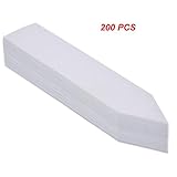Kepmem 200個入 10*2cm 立型ラベル 園芸用ラベル プラスチック 植物マーカー 保育園の庭のマーカー