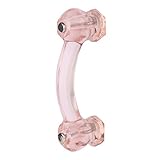 a29ガラスキャビネットハンドル、ピンク仕上げ