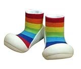 Attipas（アティパス） ベビーシューズ　レインボー【並行輸入品】 (Lサイズ（11.8～12.8cm, ホワイト)