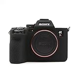 SCLSWT A7R5 ケース、Sony ソニー A7R5ケース シリコンケース α7RⅤ対応 カバー ILCE-7RM5対応 バッテリーの交換でき 三脚ネジ穴付き カメラボディケース(BK)